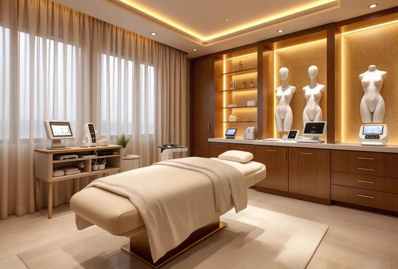 Body contouring treatment suite at Auveau