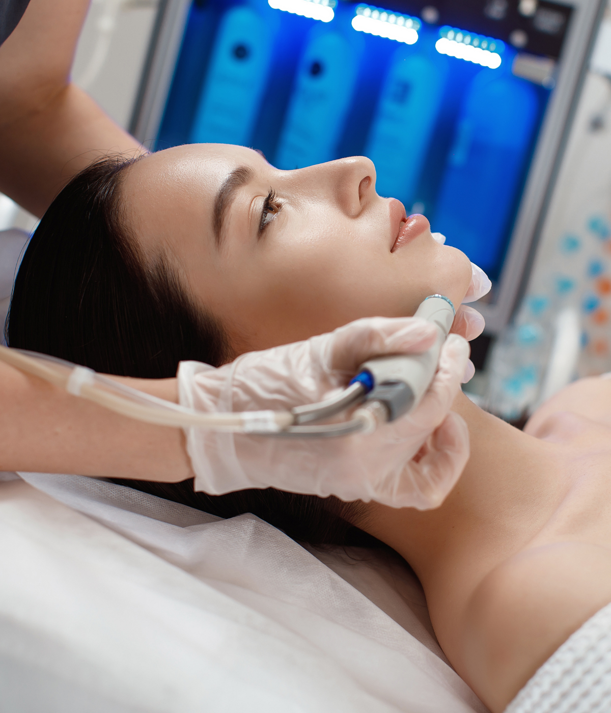 Lymphatic HydraFacial treatment at Auveau Aesthetics in West Lake Hills